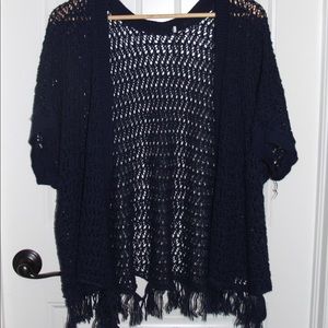 Navy Loose Cardigan